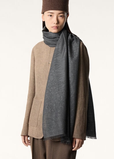 PUNJAB JACQUARD STOLE CASH SILK