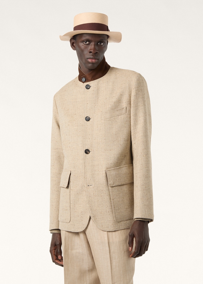 ROADSTER SB JACKET WOOL LINEN SILK TWEED_FAQ0138_F7AZ_3