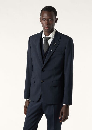 INTERNATIONAL NOTCH SB SUIT MOHAIR PLAIN WEAVE