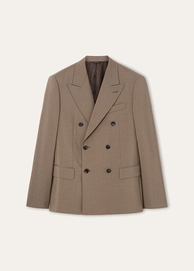 INTERNATIONAL PEAK DB SUIT MOHAIR PLAIN WEAVE