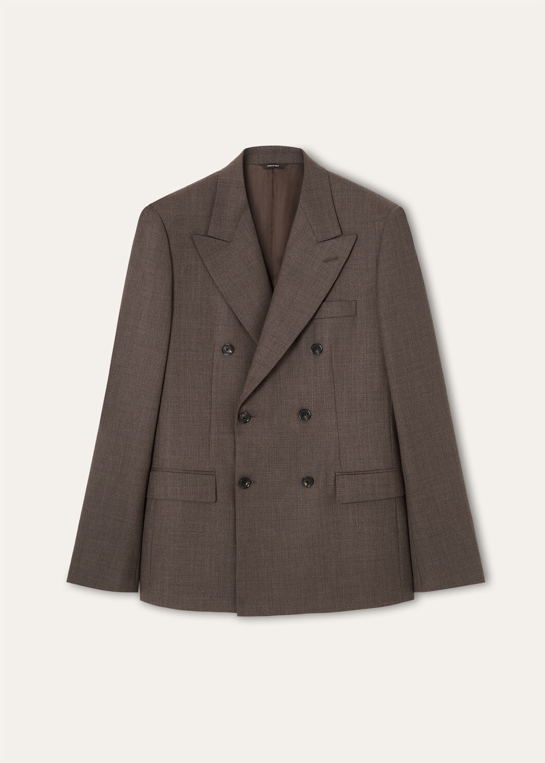 INTERNATIONAL PEAK DB SUIT MELANGE GRISAILLE