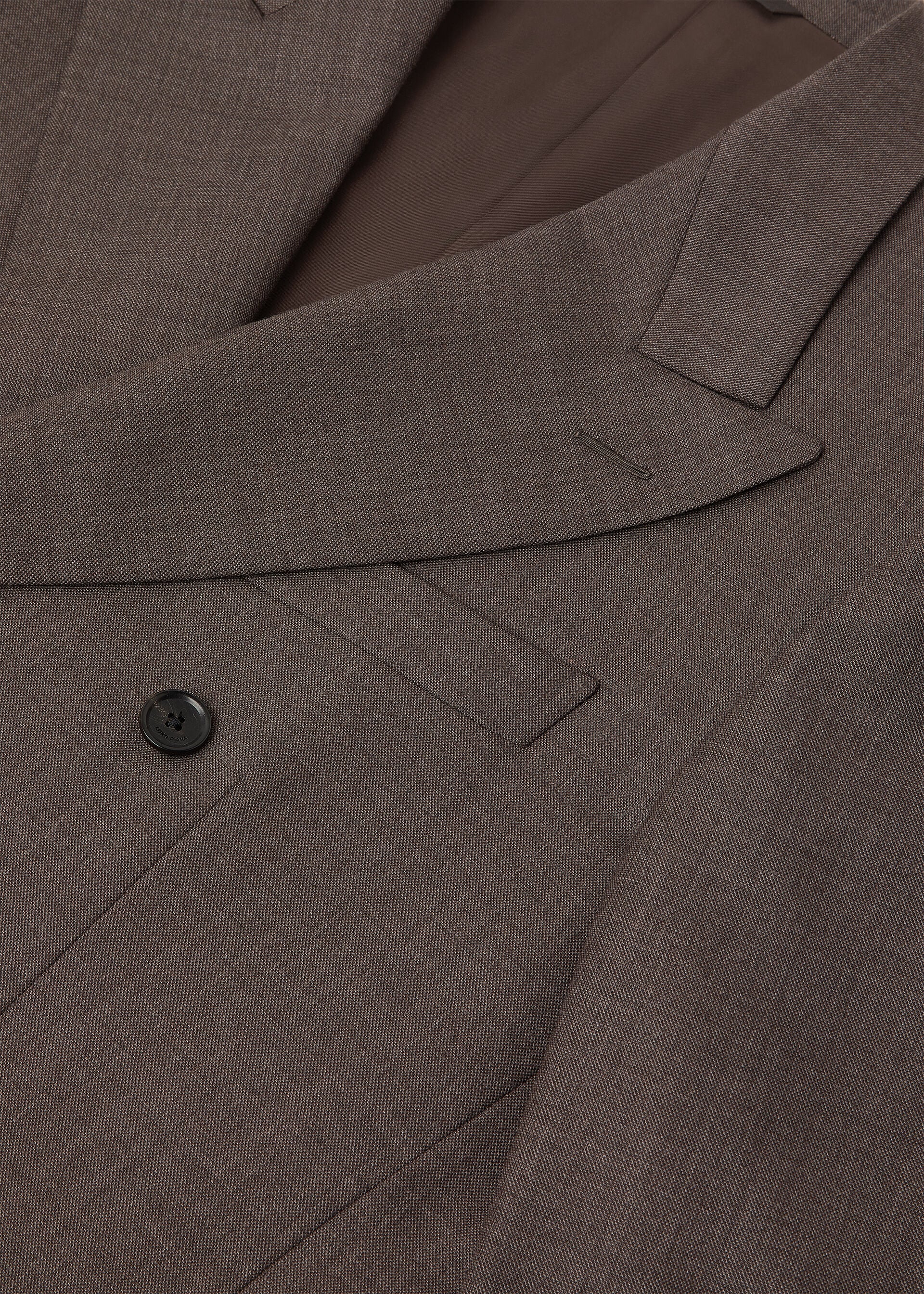 INTERNATIONAL PEAK DB SUIT MELANGE GRISAILLE