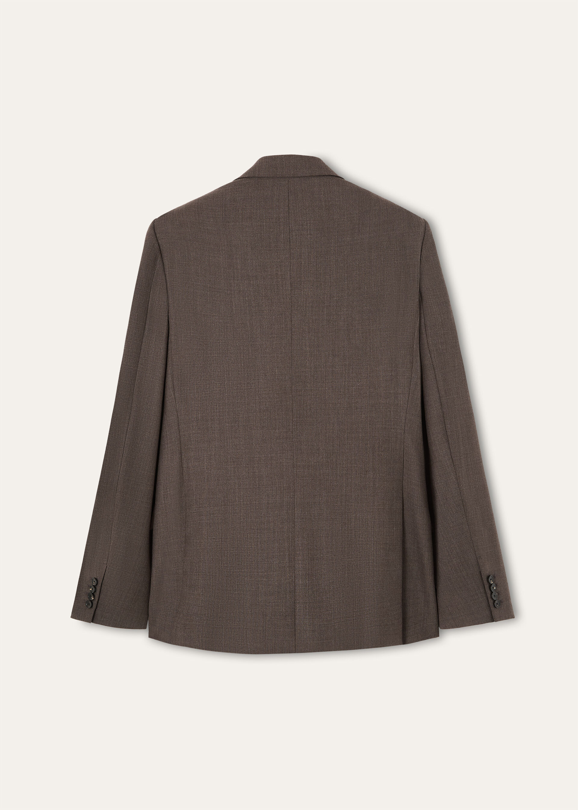 INTERNATIONAL PEAK DB SUIT MELANGE GRISAILLE