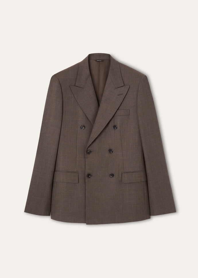 INTERNATIONAL PEAK DB SUIT MELANGE GRISAILLE_FAQ0278_H12M_5