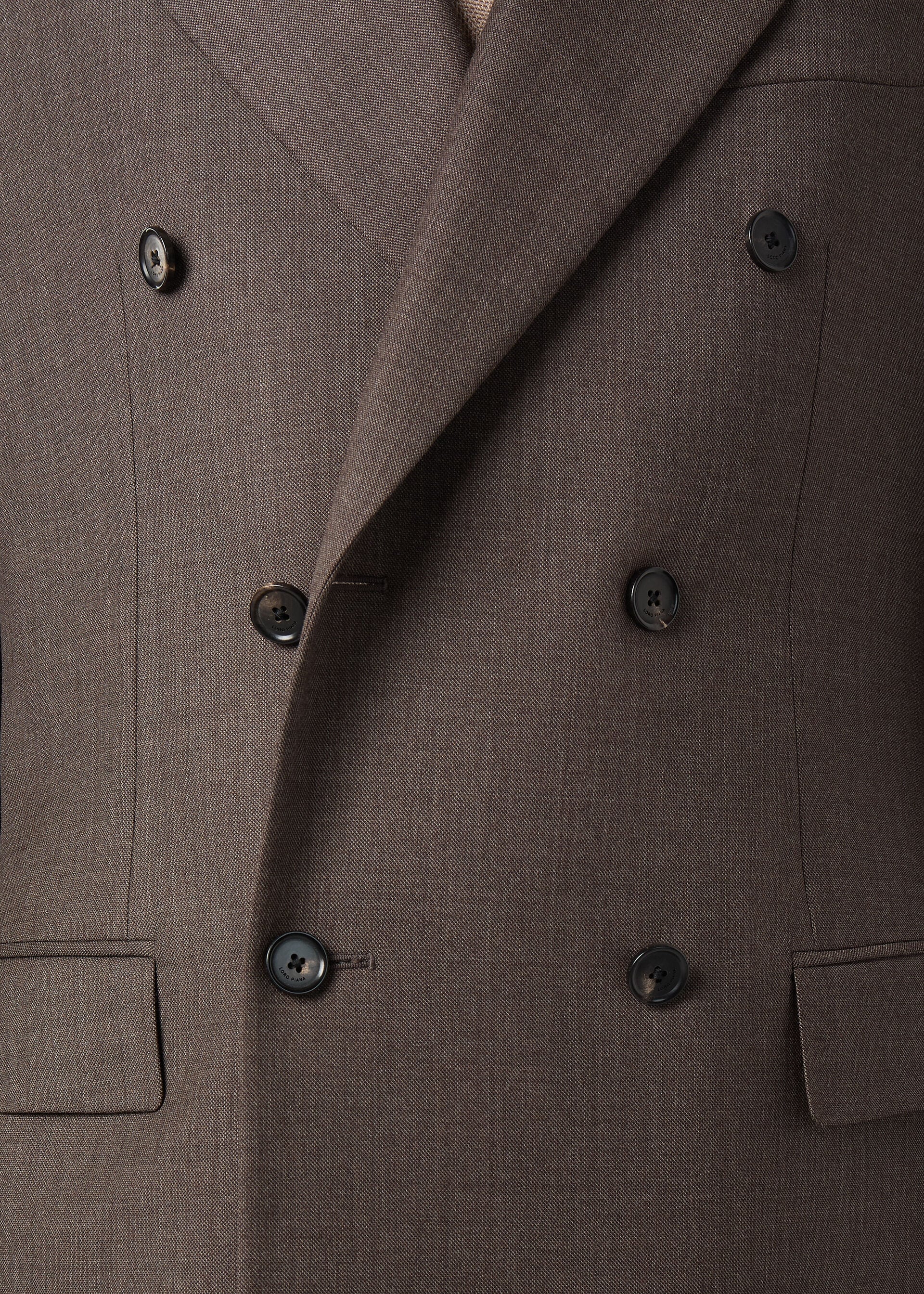 INTERNATIONAL PEAK DB SUIT MELANGE GRISAILLE