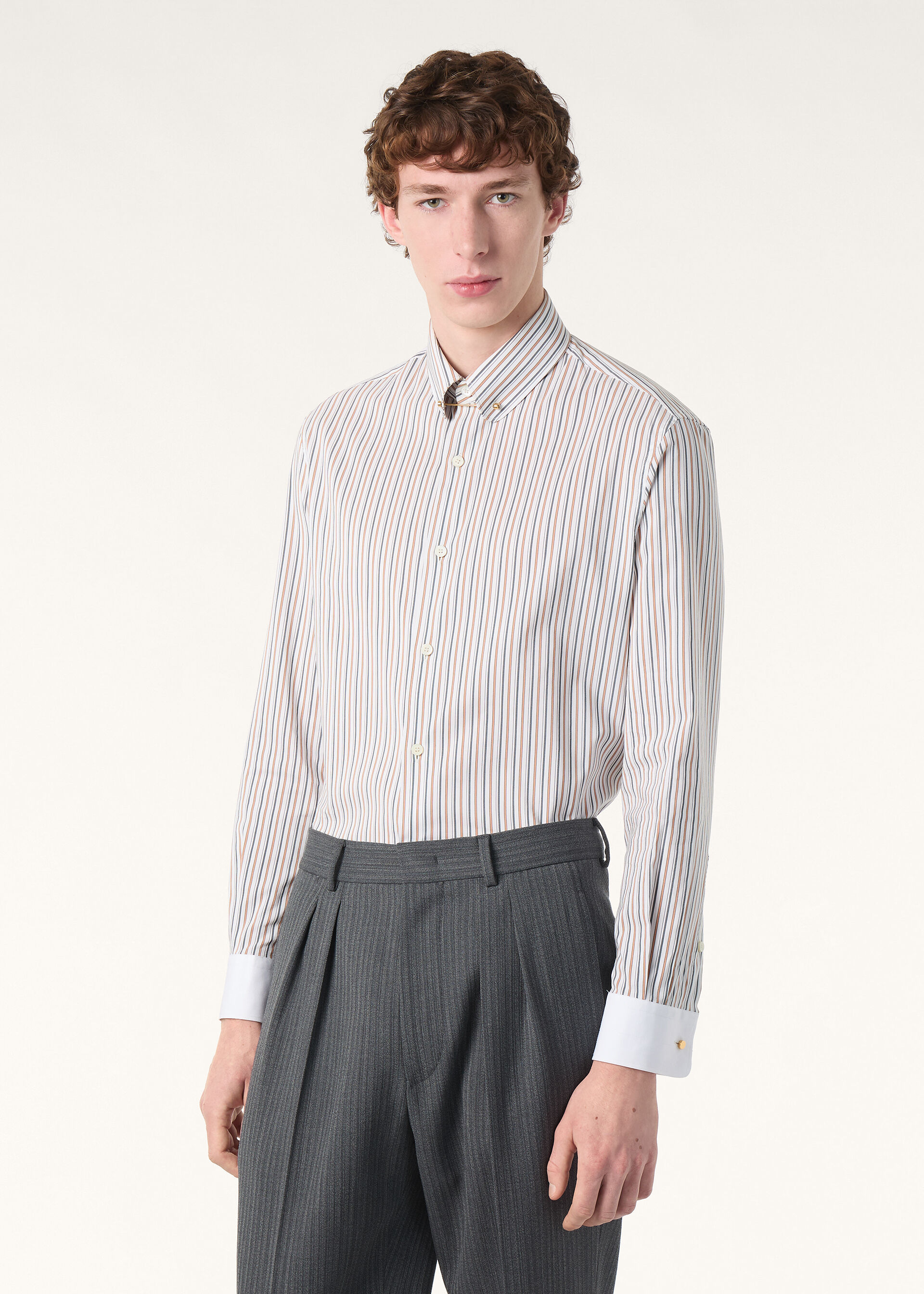 ELIA PENNY BAR COLLAR SHIRT STAMFORD STRIPE