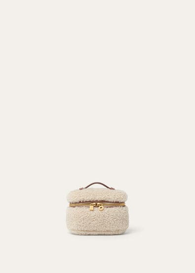 EXTRA POCKET CHARM CASHFUR/ROUNDED LTH