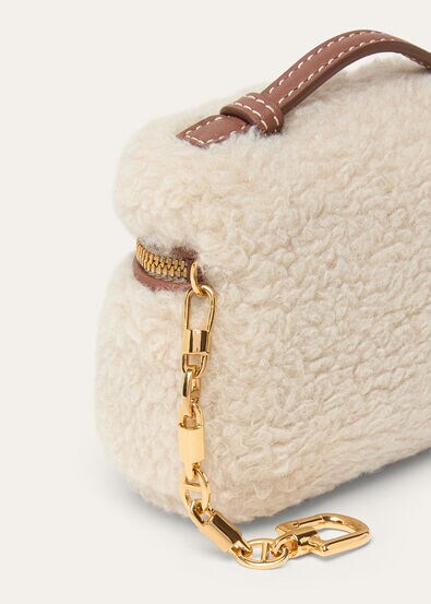 EXTRA POCKET CHARM CASHFUR/ROUNDED LTH