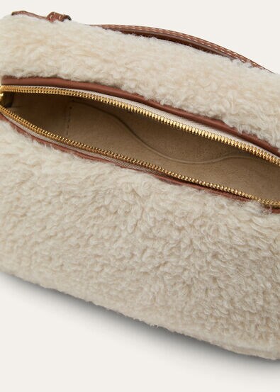 EXTRA POCKET MINI POUCH CASHFUR/ROUNDED LTH