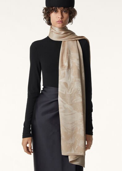 NATURA DELLE ALPI JACQUARD STOLE SILK