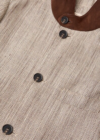 ROADSTER MINI JACKET SILK LINEN CHEVRON