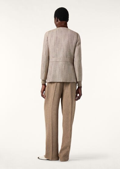 ROADSTER MINI JACKET SILK LINEN CHEVRON