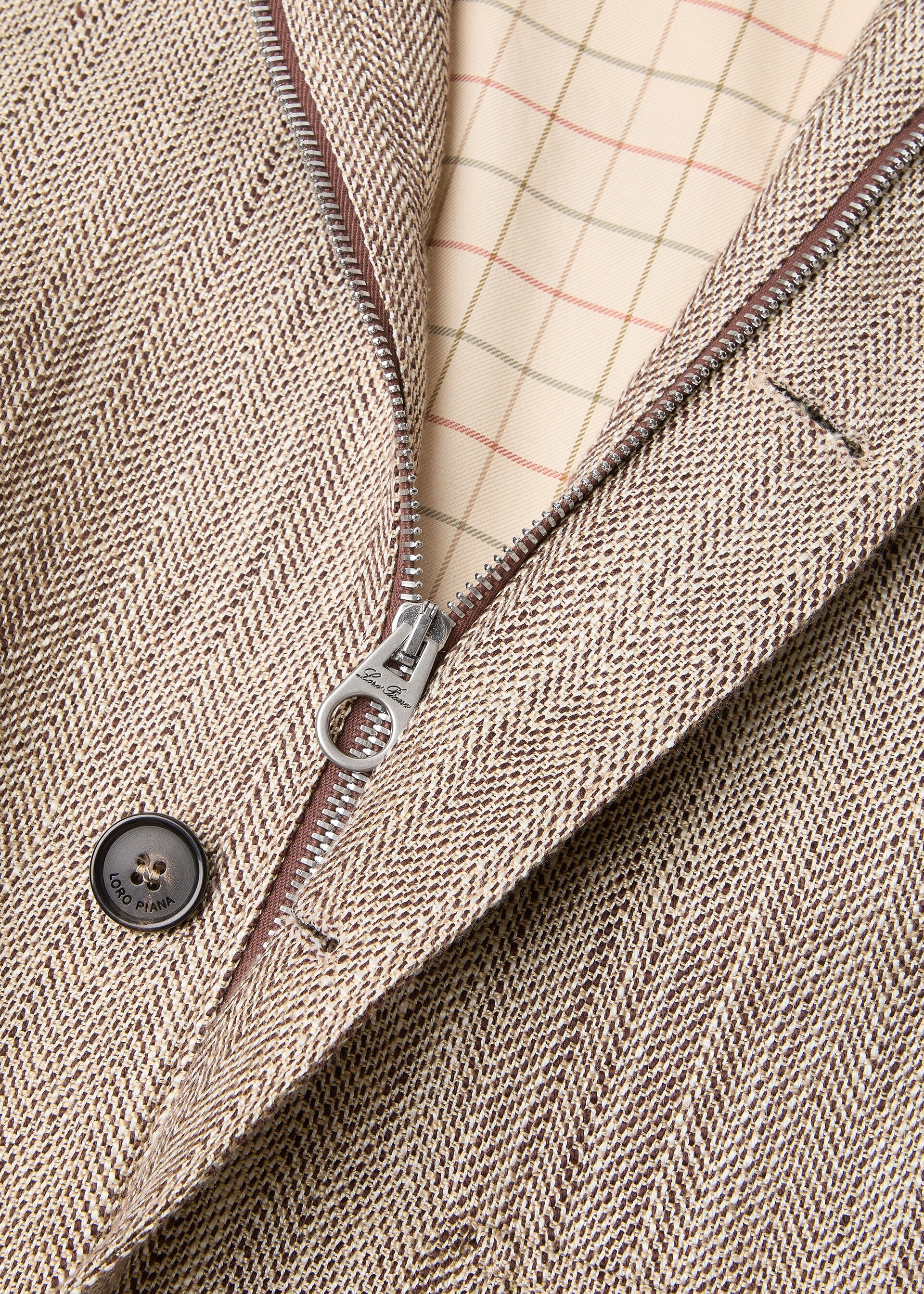 ROADSTER MINI JACKET SILK LINEN CHEVRON