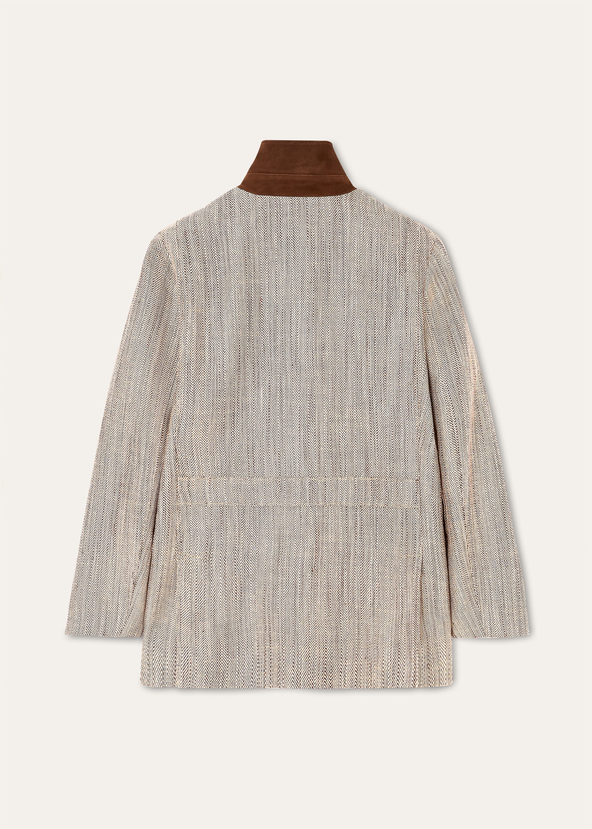ROADSTER MINI JACKET SILK LINEN CHEVRON