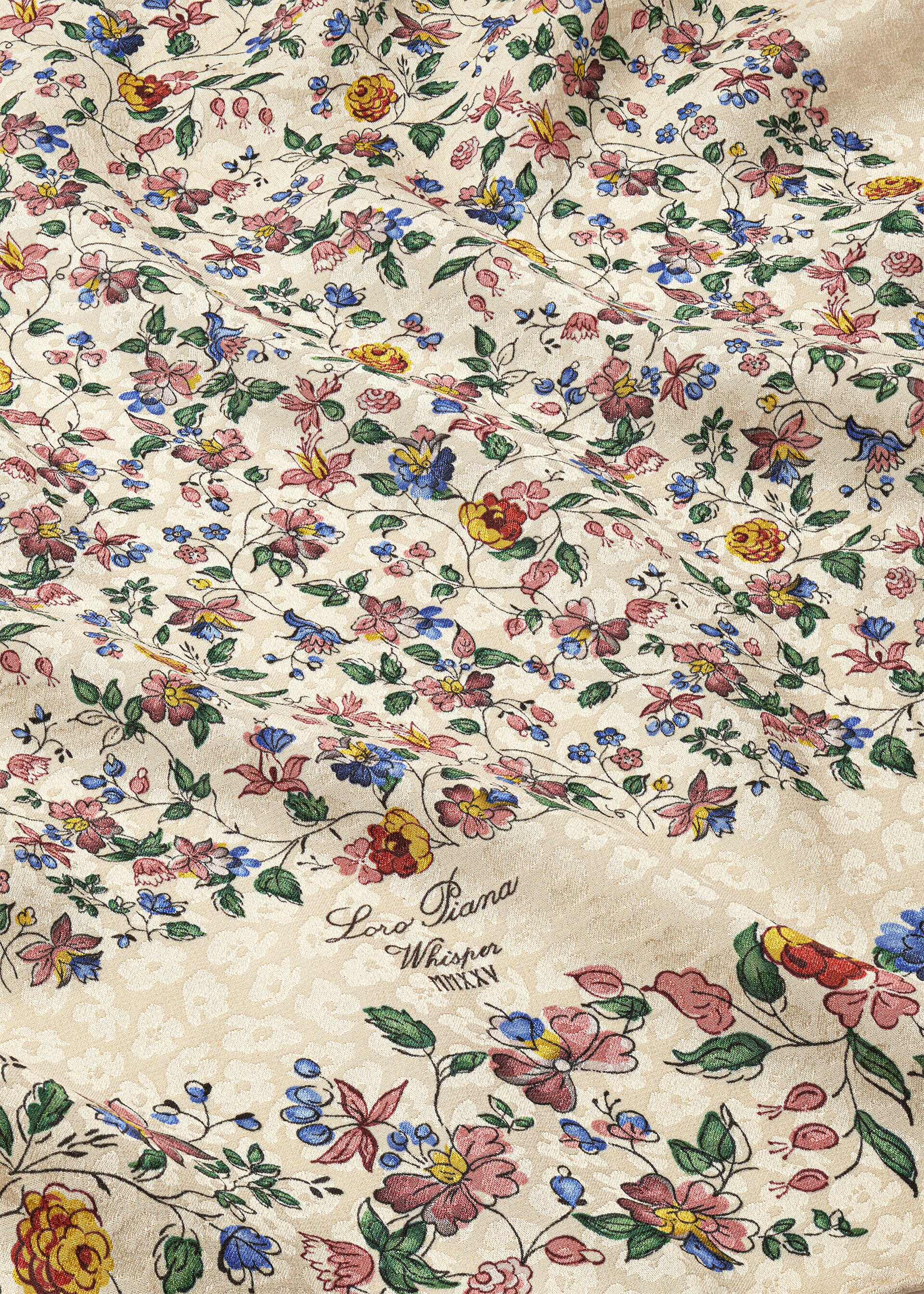 LORO PIANA WHISPER FLD 60 SILK JACQUARD