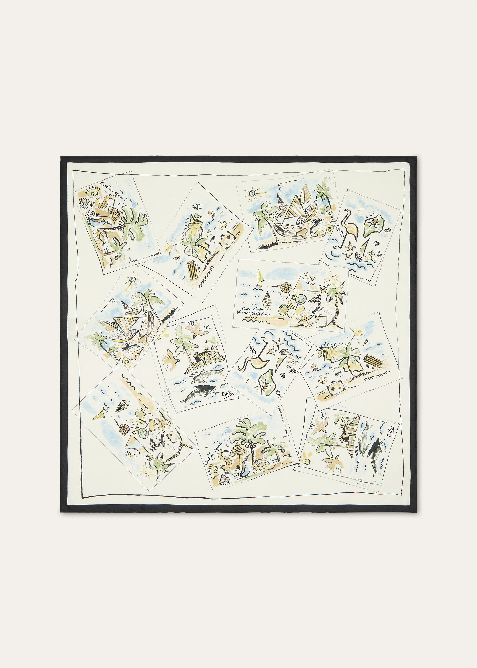 LORO PIANA VACANZE A SANTA LUCIA FLD 60 SILK TWILL