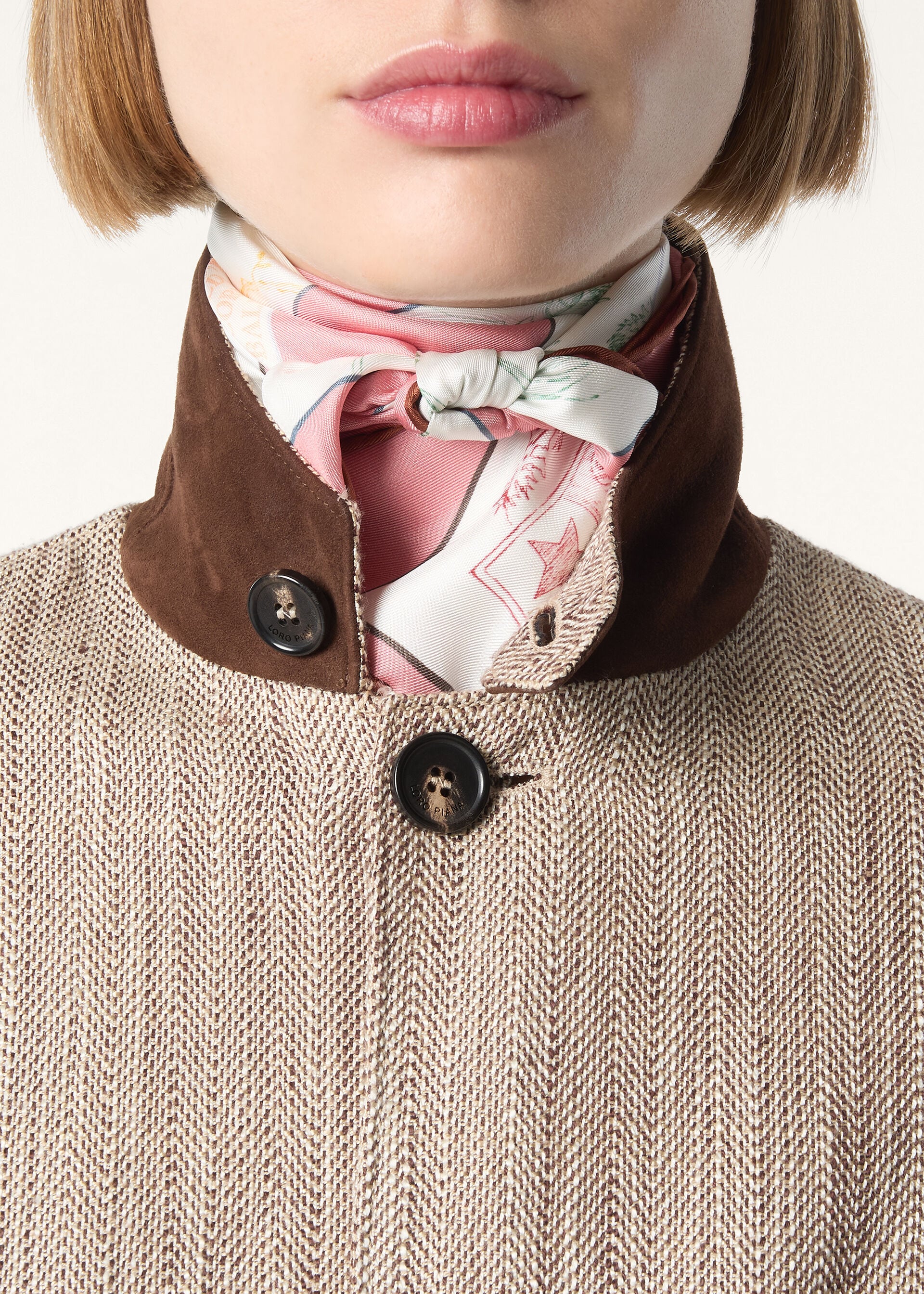 LORO PIANA HERITAGE FOULARD 60 SILK TWILL