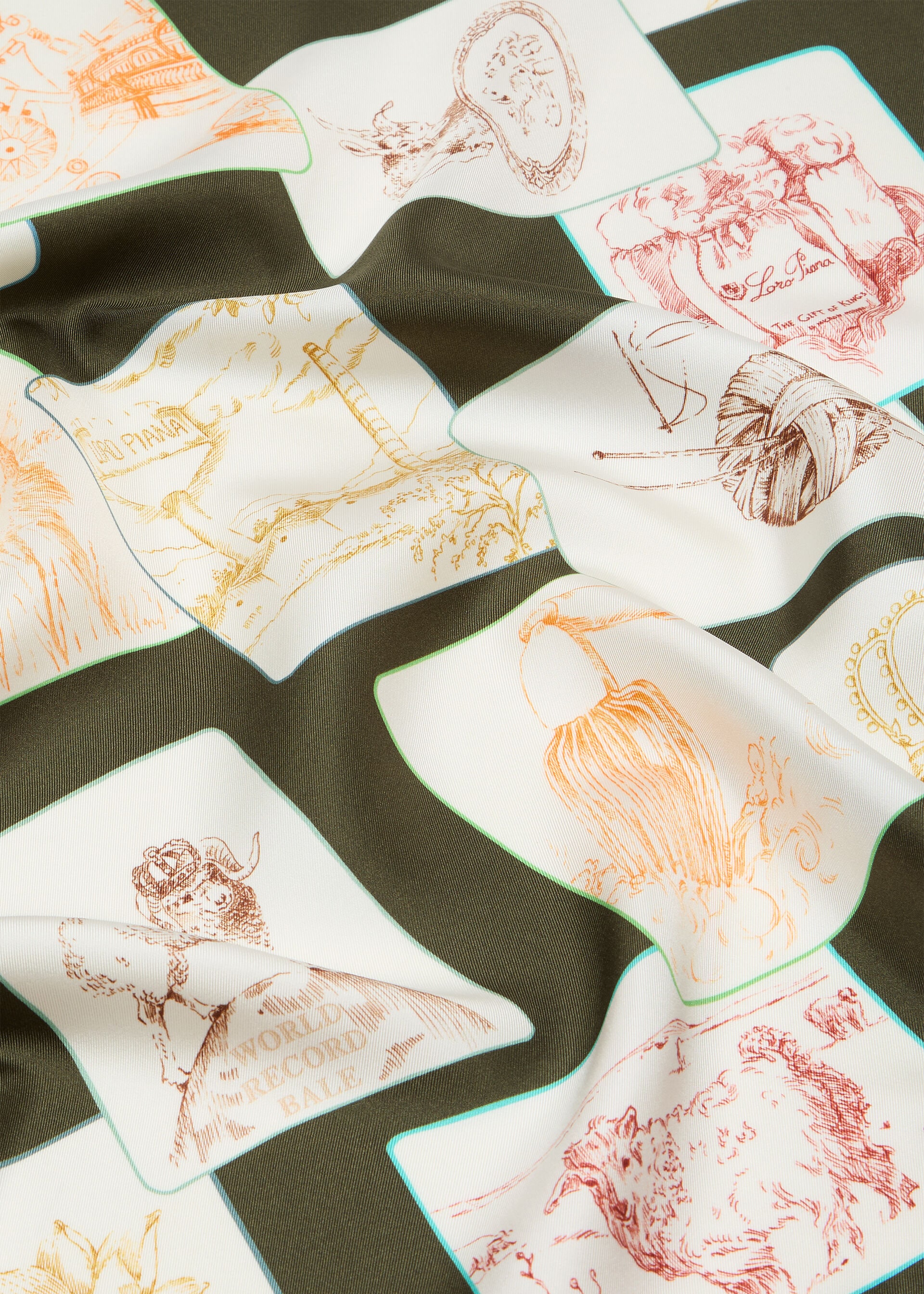 LORO PIANA HERITAGE FOULARD 60 SILK TWILL