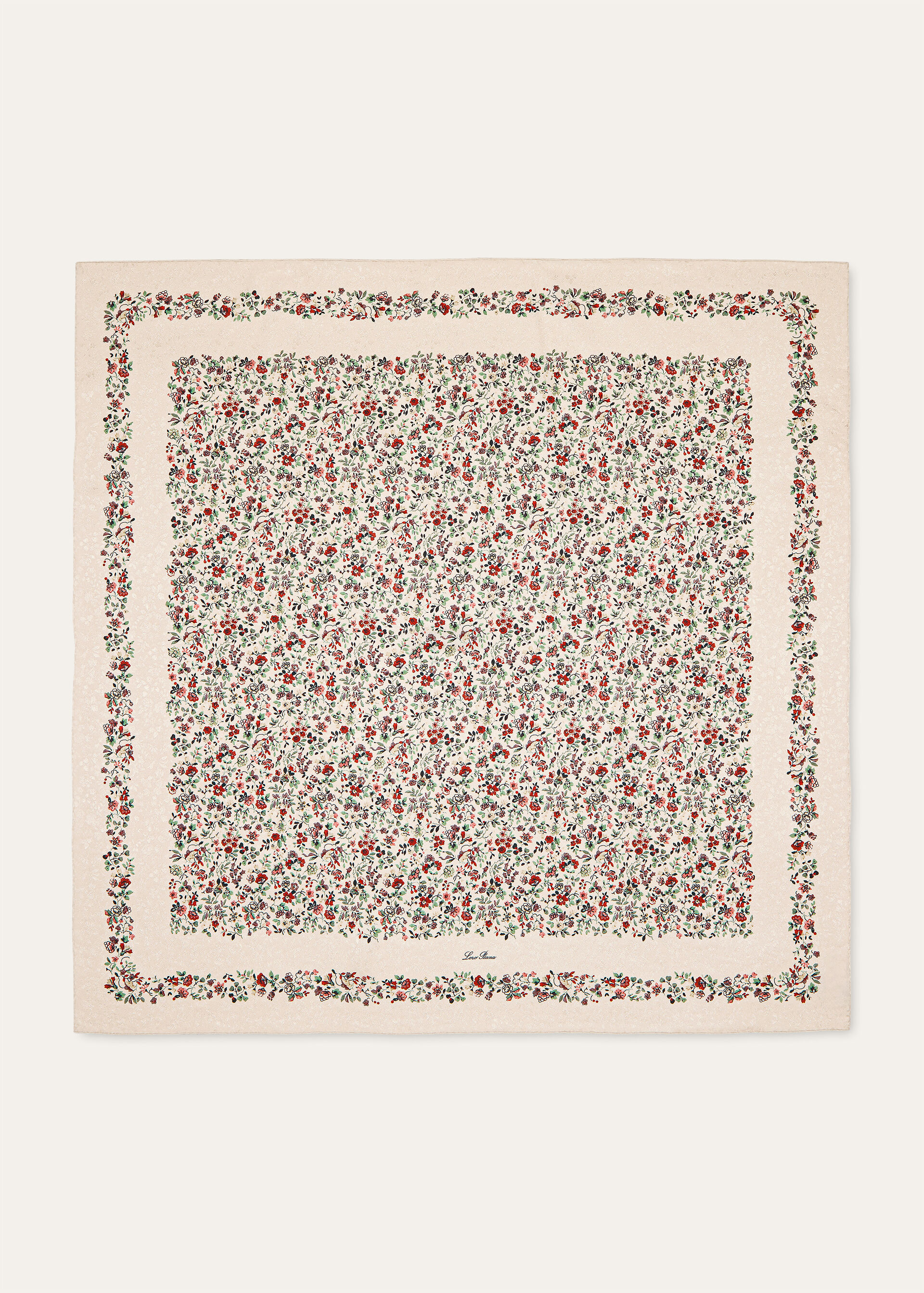 LORO PIANA ARUNDEL GARDENS FLD 90 SILK JACQUARD