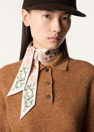 LORO PIANA LILIBET TIE BAND 86 SILK TWILL
