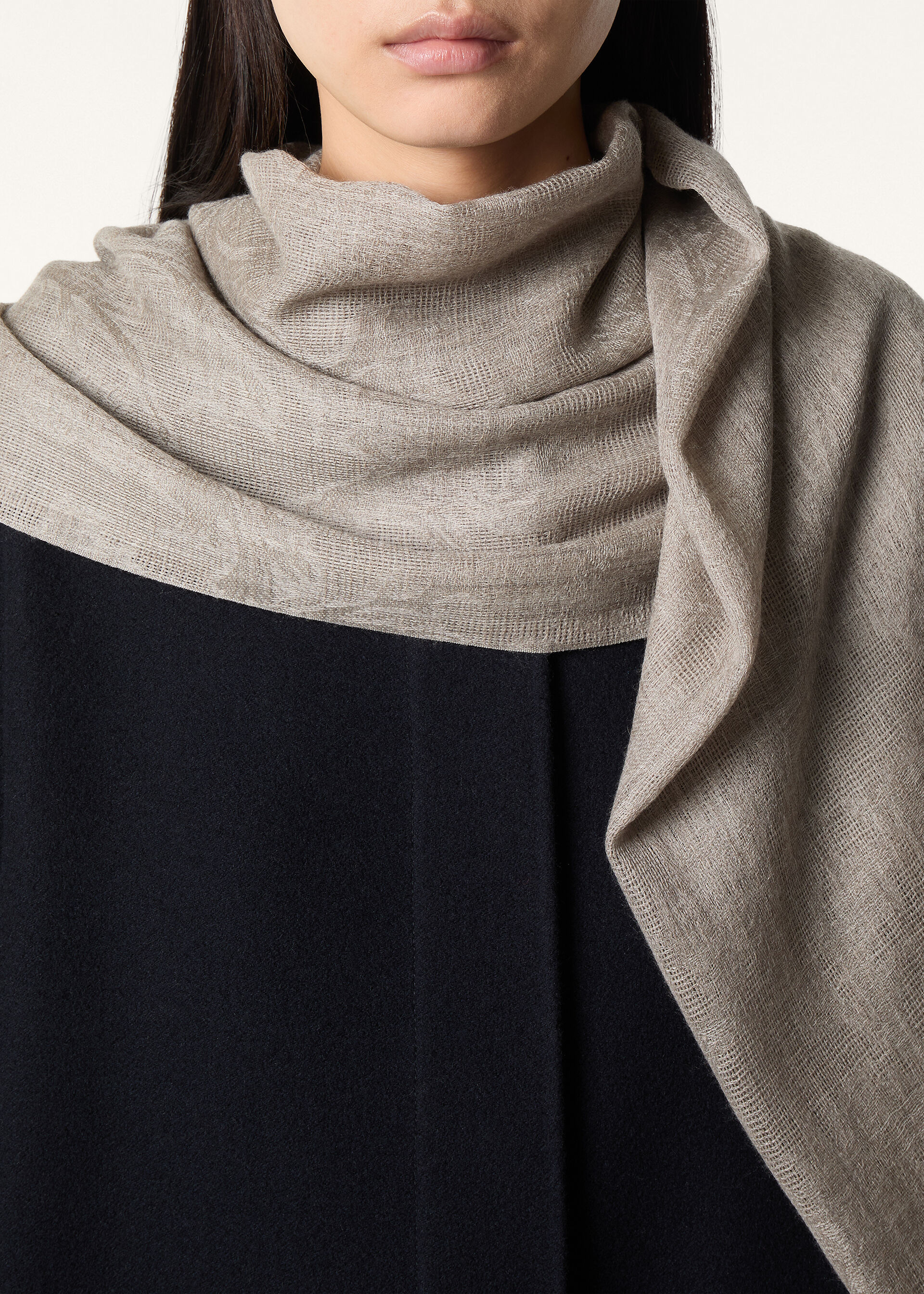 FADED CARDO JACQUARD STOLE CASH