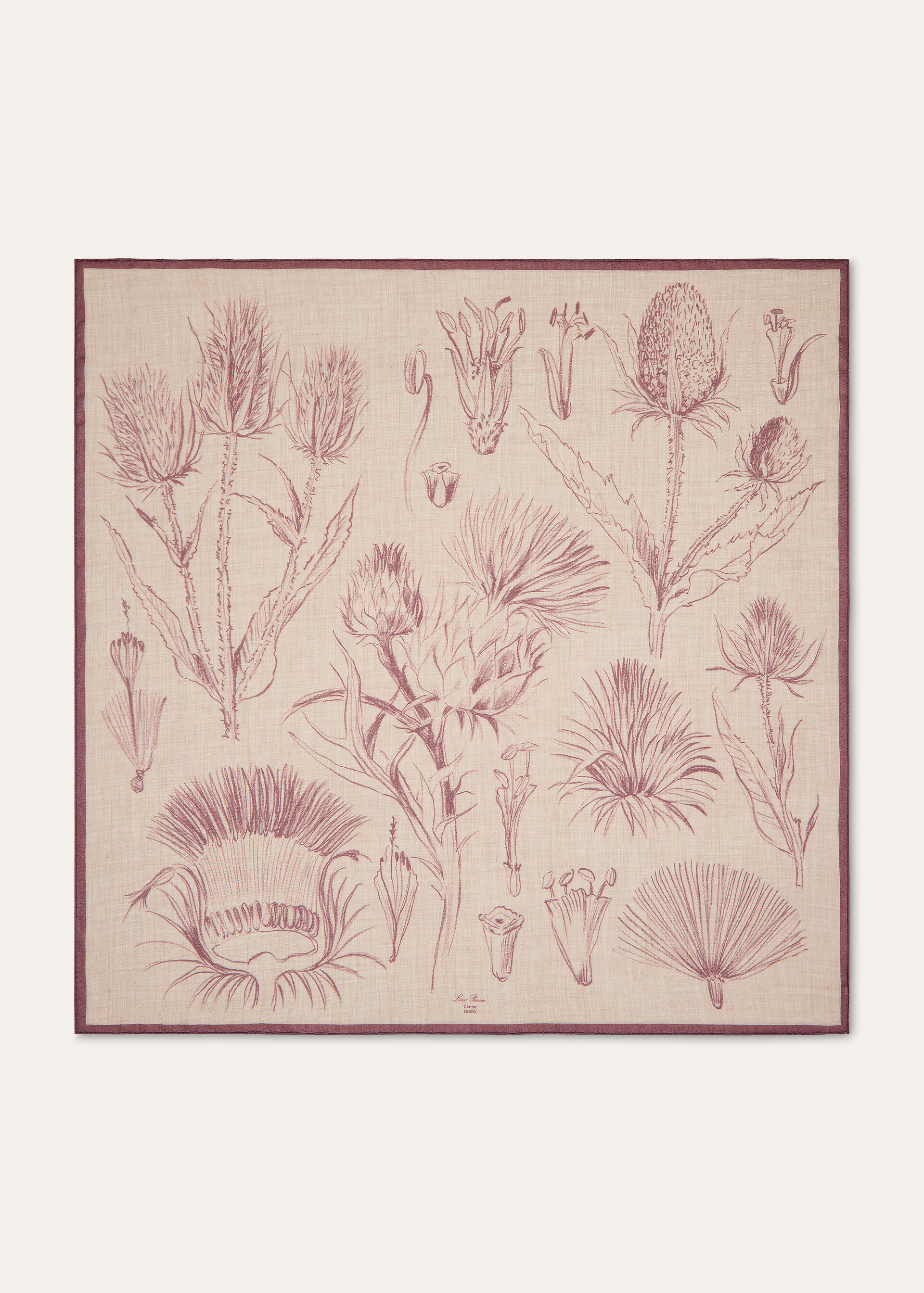 LORO PIANA CARDO FOULARD 90 CASH MELANGE