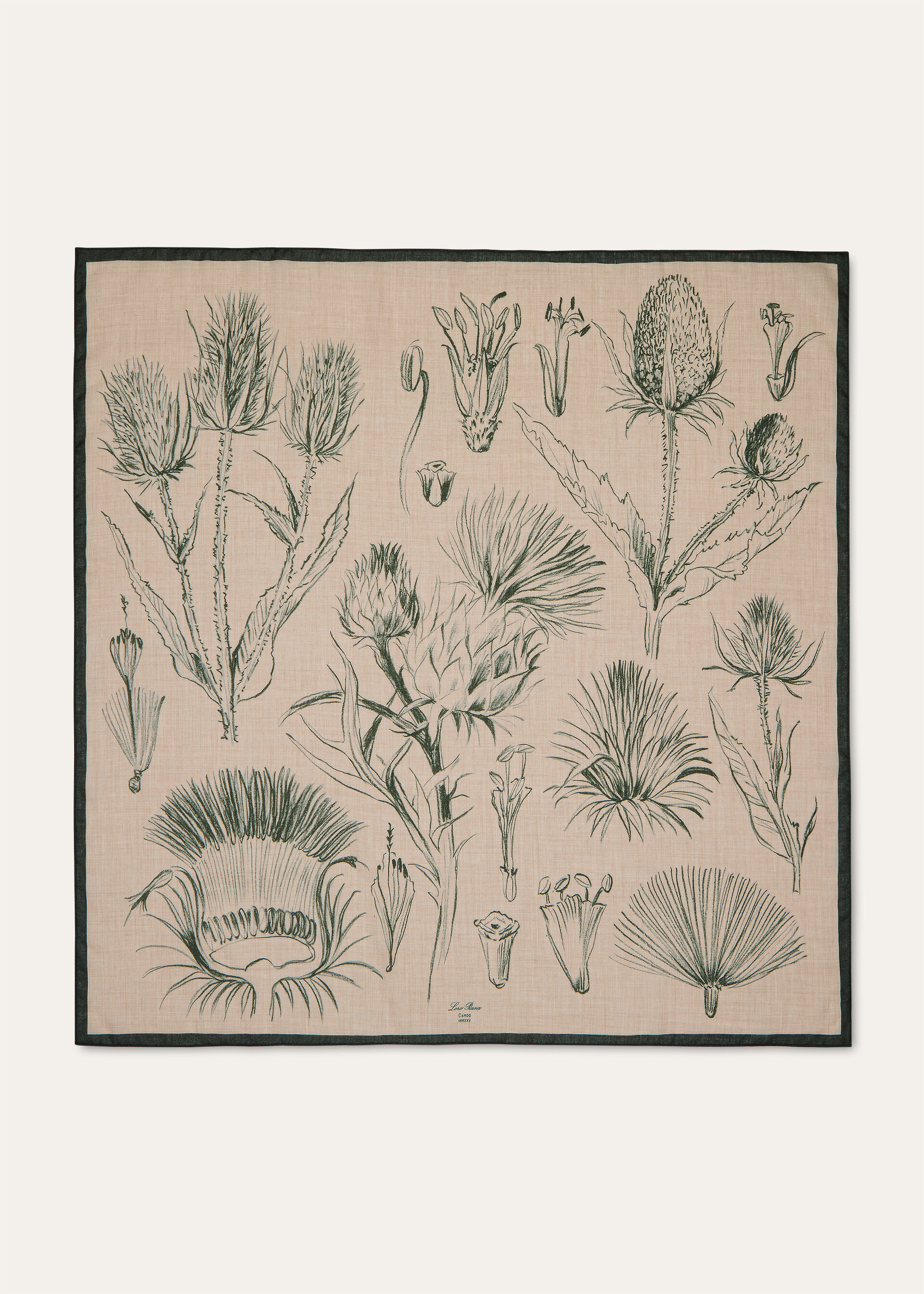 LORO PIANA CARDO FOULARD 90 CASH MELANGE