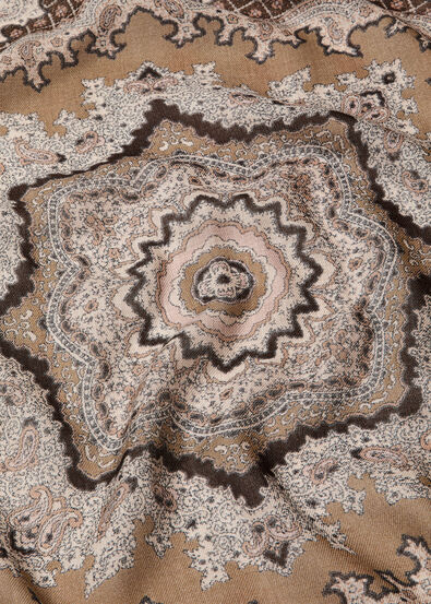 LORO PIANA FLORAL MAJOLICA FOULARD 90 CASH MELANGE