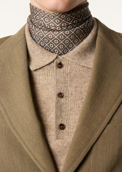 LORO PIANA MAJOLICA FOULARD 41 SILK TWILL