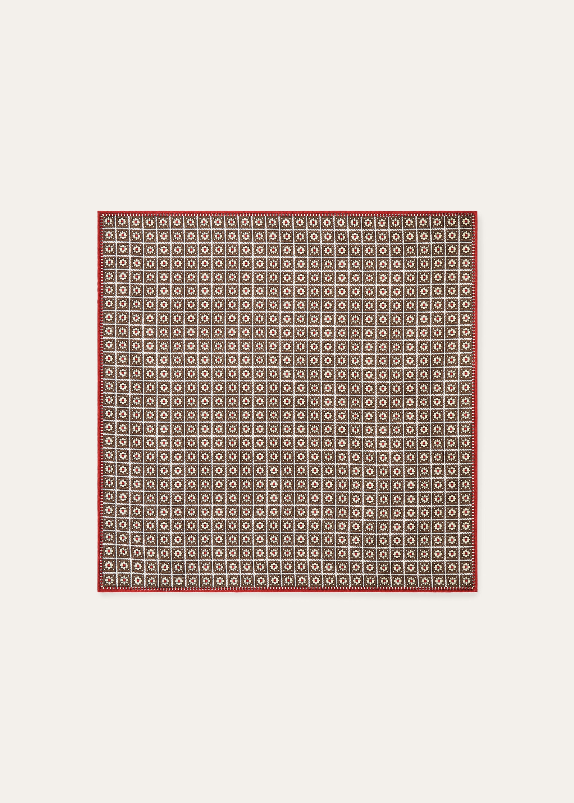 LORO PIANA MAJOLICA FOULARD 41 SILK TWILL