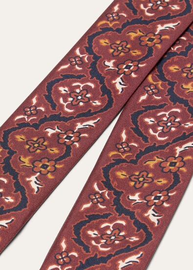 LORO PIANA BAROQUE GARDEN TIE BAND 86 SILK TWILL