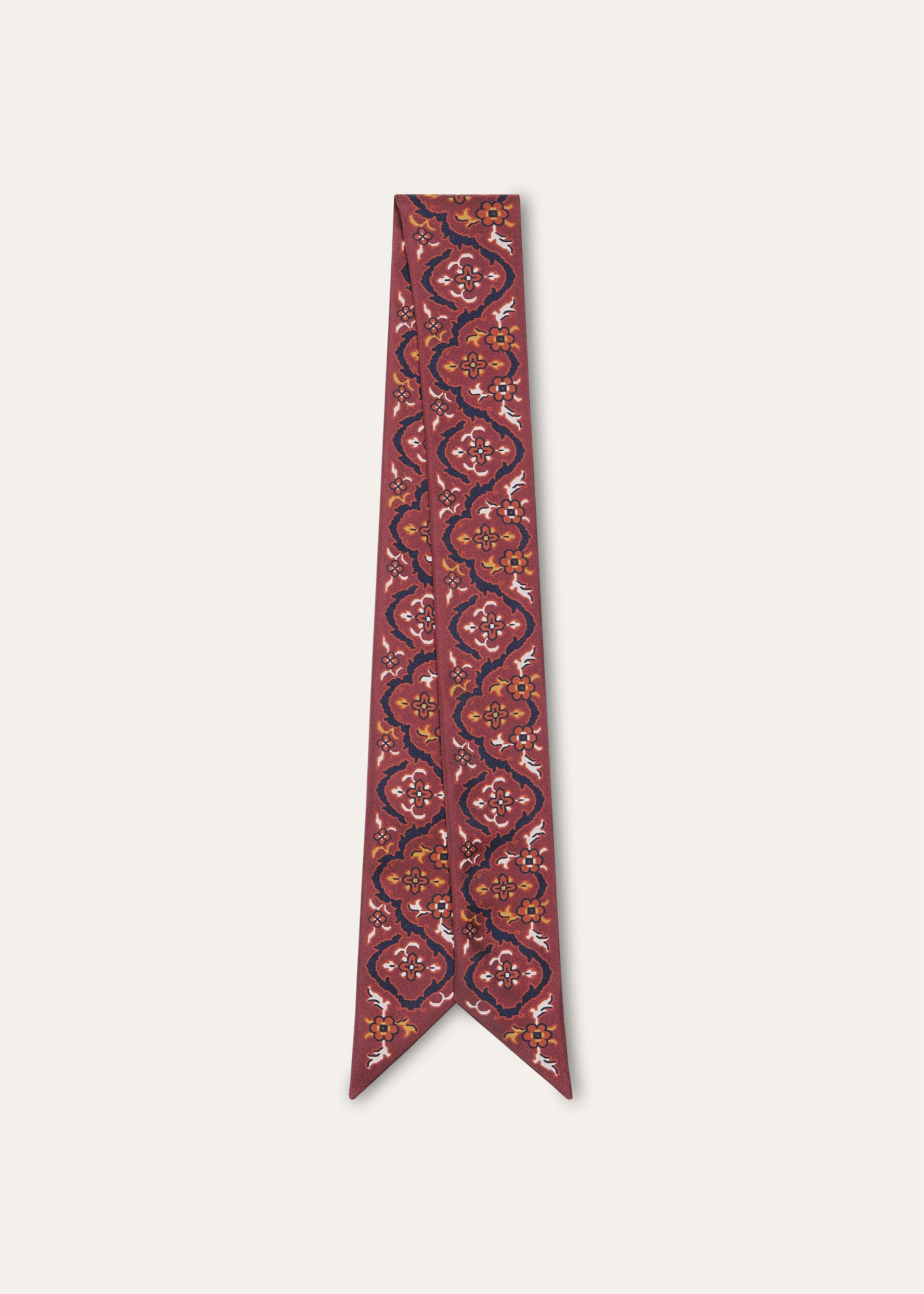 LORO PIANA BAROQUE GARDEN TIE BAND 86 SILK TWILL