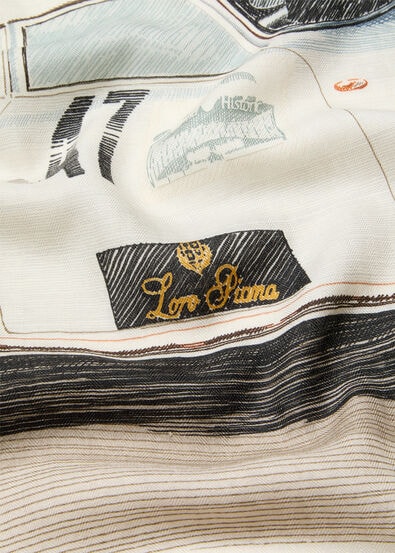 LORO PIANA RACING FOULARD 90 CASH SILK