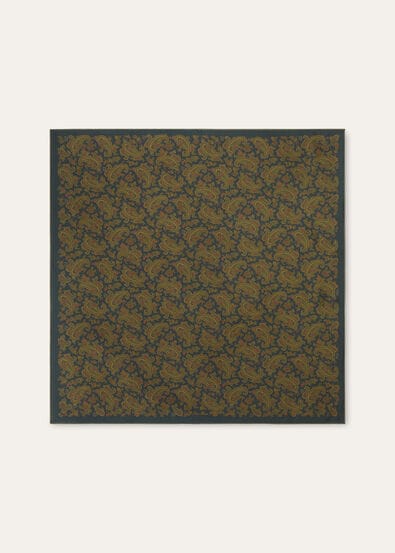 ROYAL PAISLEY FOULARD 60 SILK TWILL OVERDYED