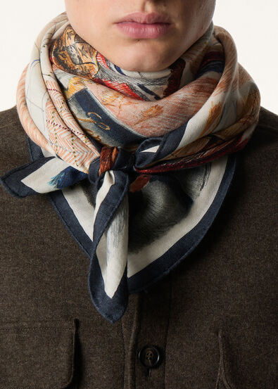 LORO PIANA ROADSTER FOULARD 90 CASH SILK