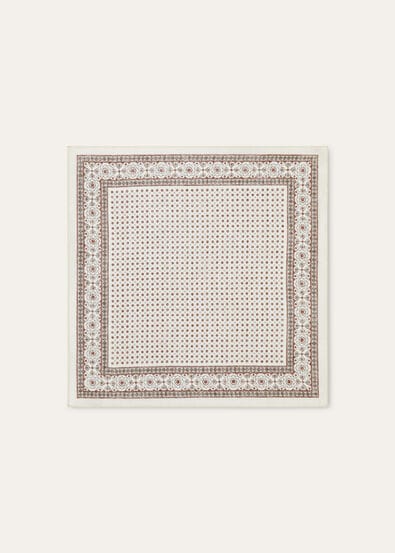 LORO PIANA CARDO SOLARE FOULARD 45 LINEN BLEND