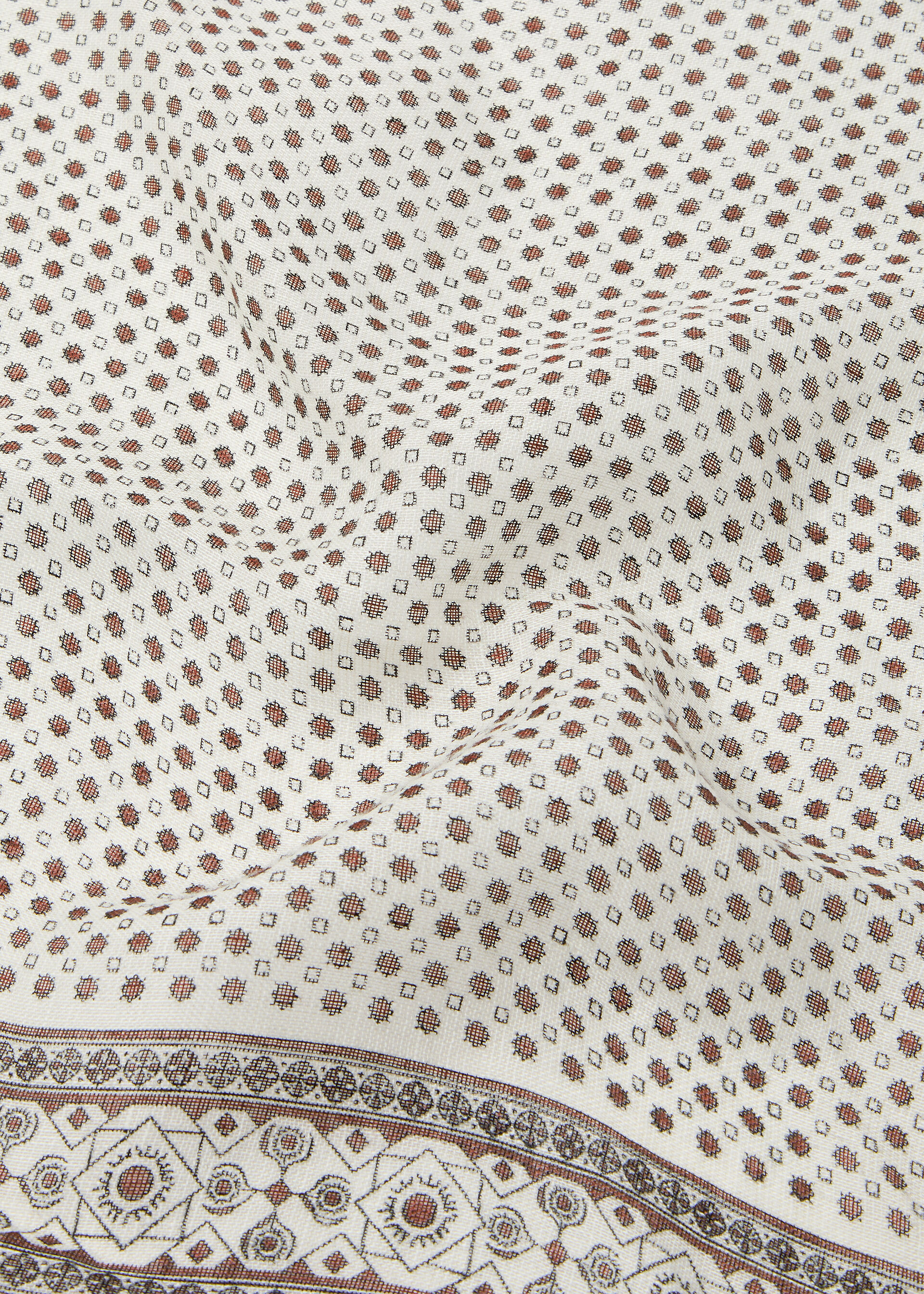 LORO PIANA CARDO SOLARE FOULARD 45 LINEN BLEND