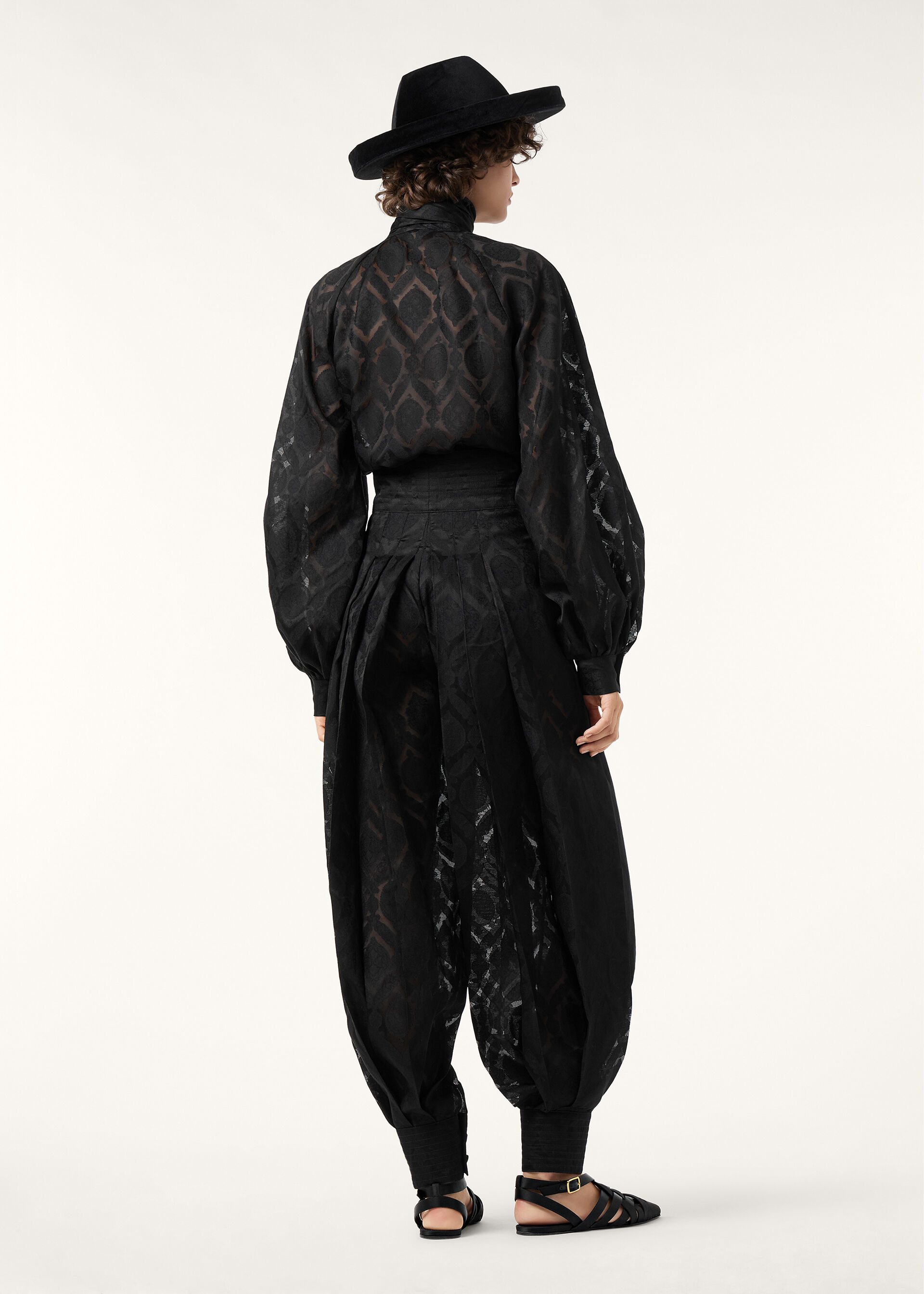 LYDIE SHIRT GARZA JACQUARD SILK