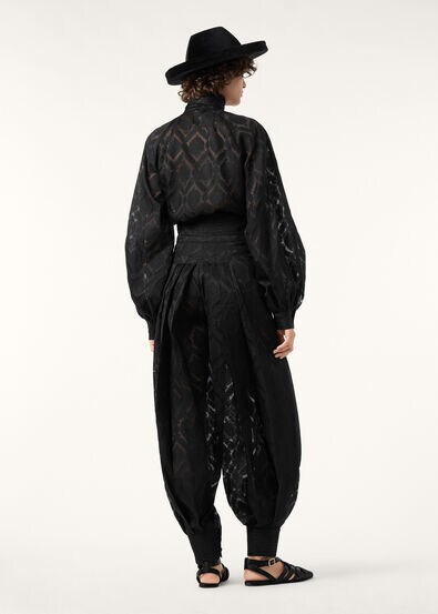 LYDIE SHIRT GARZA JACQUARD SILK