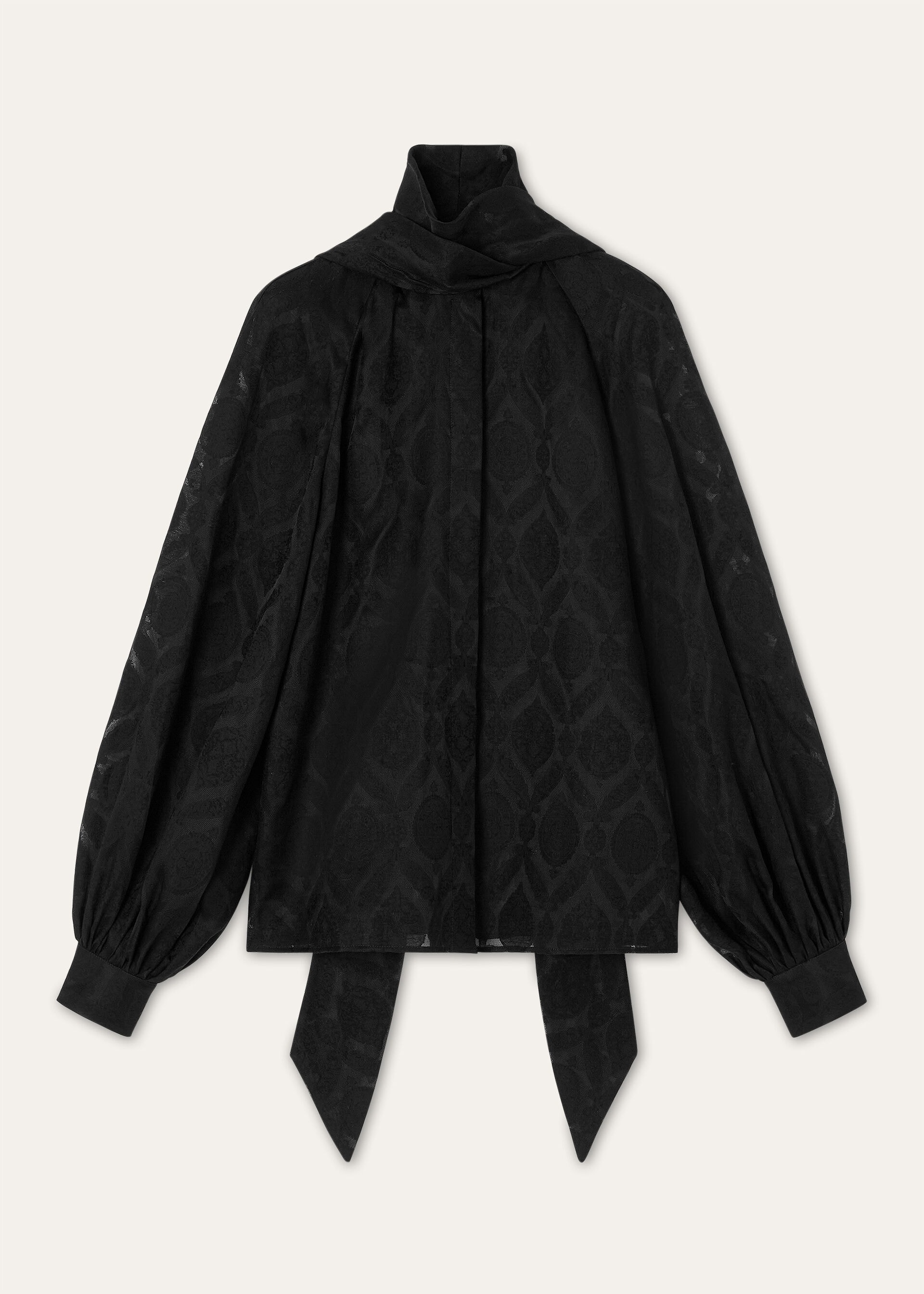 LYDIE SHIRT GARZA JACQUARD SILK