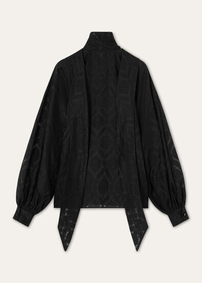 LYDIE SHIRT GARZA JACQUARD SILK