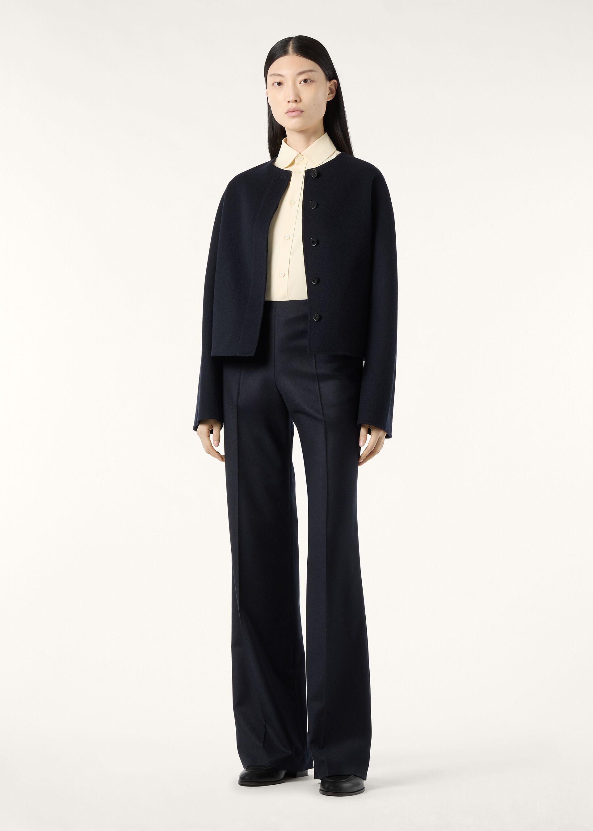 THEA PENNY COLLAR SHIRT PORCELAIN SILK