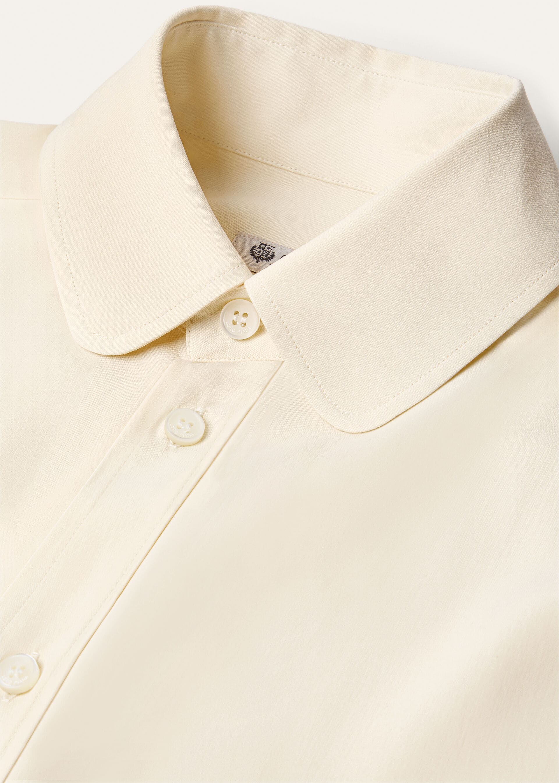 THEA PENNY COLLAR SHIRT PORCELAIN SILK