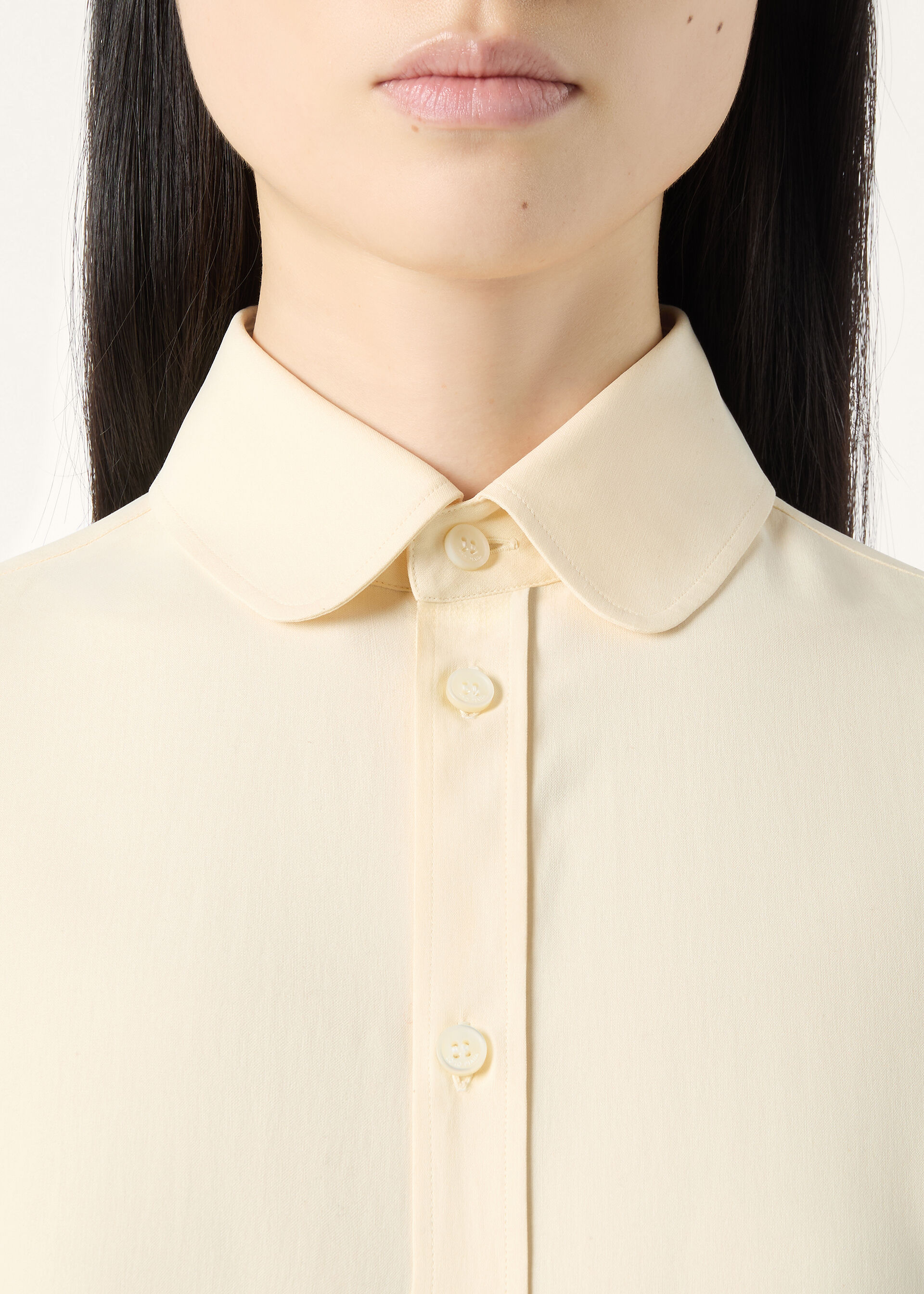 THEA PENNY COLLAR SHIRT PORCELAIN SILK
