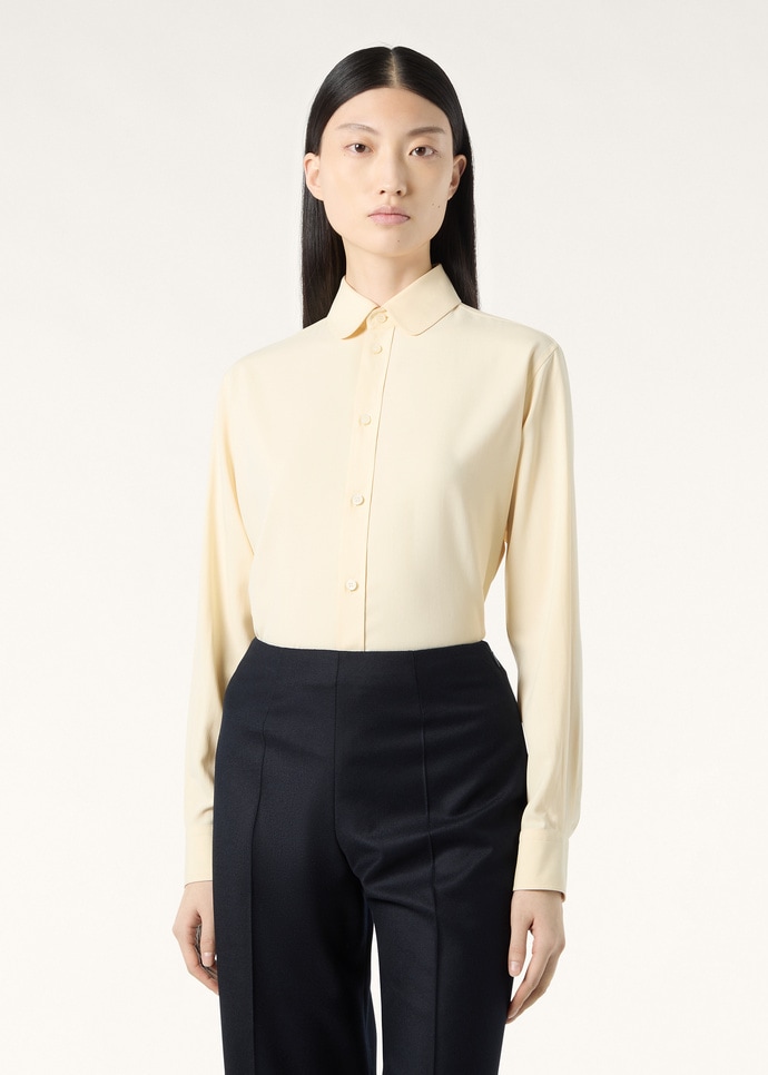THEA PENNY COLLAR SHIRT PORCELAIN SILK_FAQ0670_20GZ_3