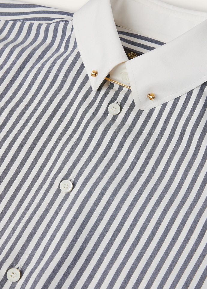 THEA PENNY BAR COLLAR SHIRT TELA SHAPPE STRIPES_FAQ0672_F7ET_7