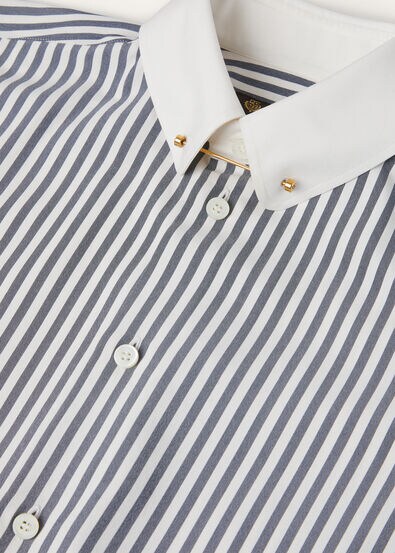 THEA PENNY BAR COLLAR SHIRT TELA SHAPPE STRIPES