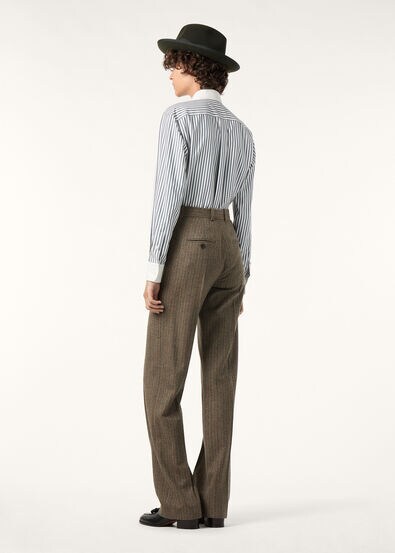 THEA PENNY BAR COLLAR SHIRT TELA SHAPPE STRIPES