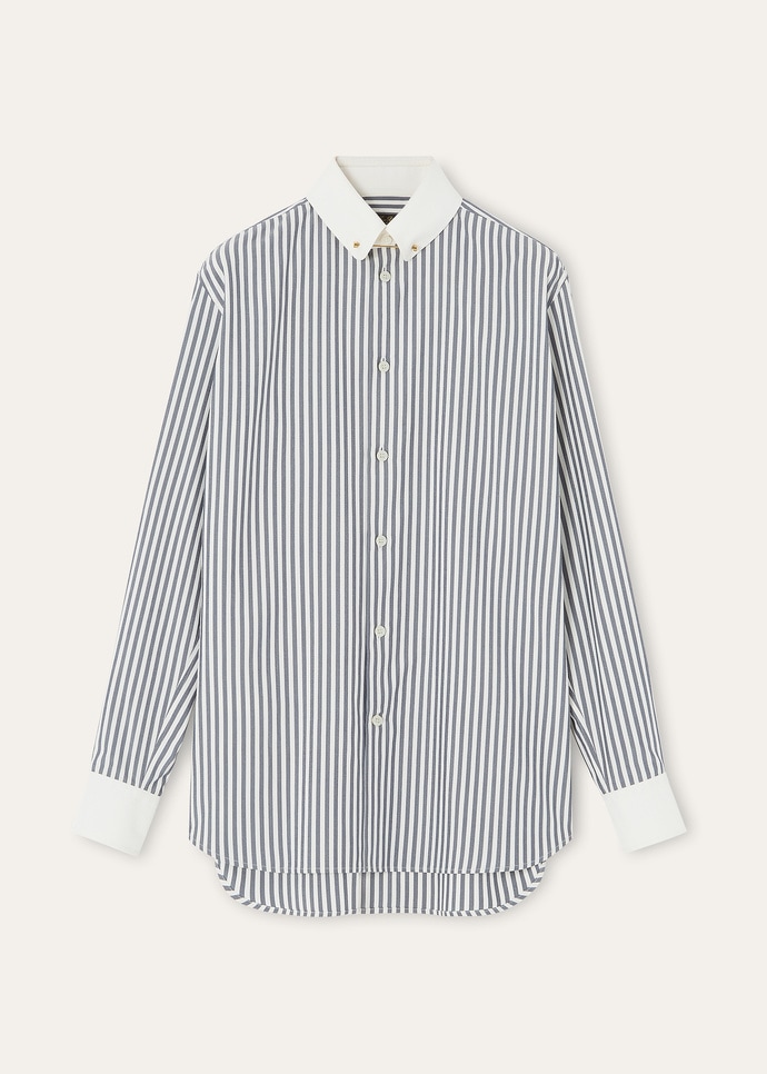 THEA PENNY BAR COLLAR SHIRT TELA SHAPPE STRIPES_FAQ0672_F7ET_5