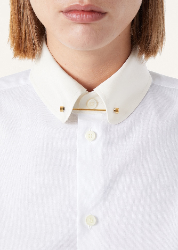 THEA PENNY BAR COLLAR SHIRT OXFORD COTTON_FAQ0674_1005_36_2